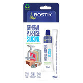 Bostik - Bostik General Purpose Silicon 20ml (Pack of 12) | 30625121